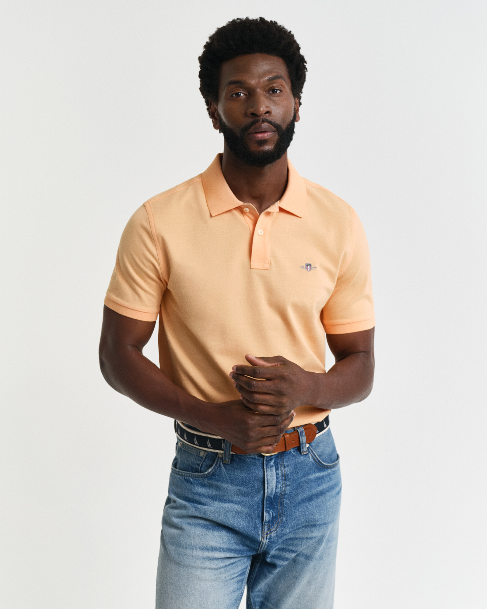  GANT Erkek Turuncu Regular Fit Polo