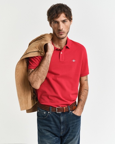 GANT Erkek Kırmızı Regular Fit Polo