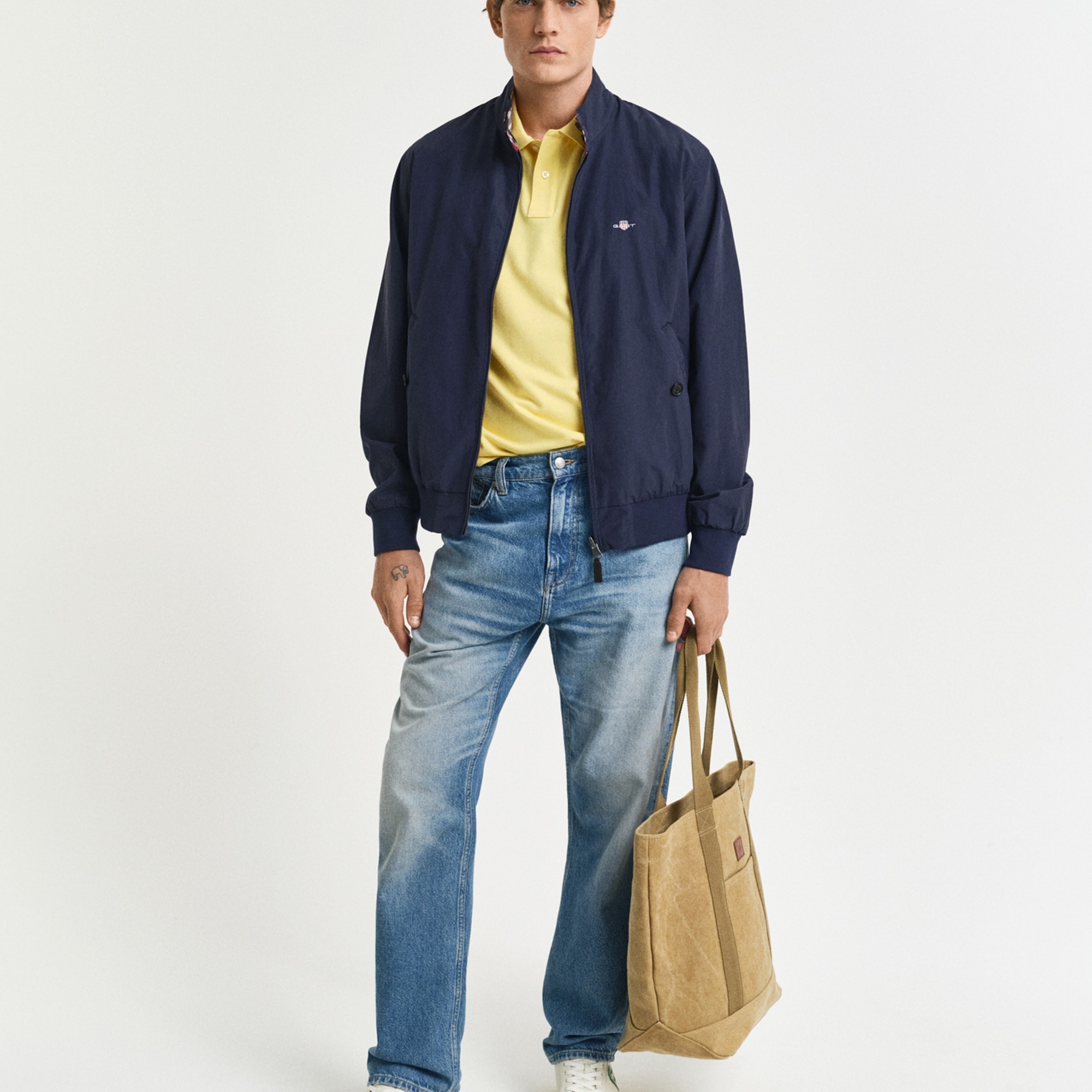 GANT Erkek Sarı Regular Fit Polo