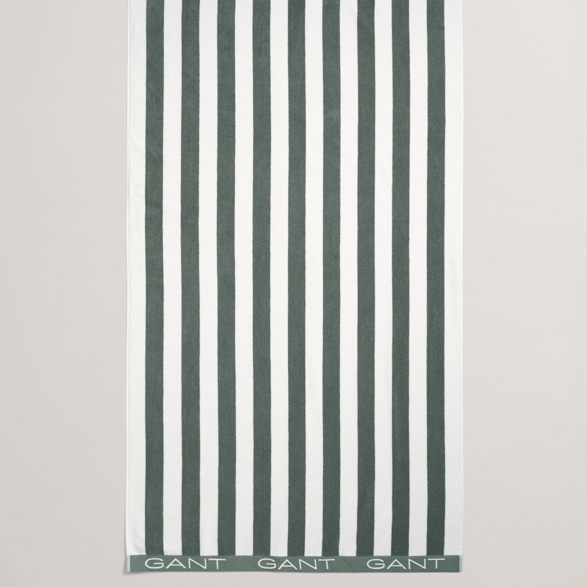GANT Unisex Yeşil Çizgili Havlu