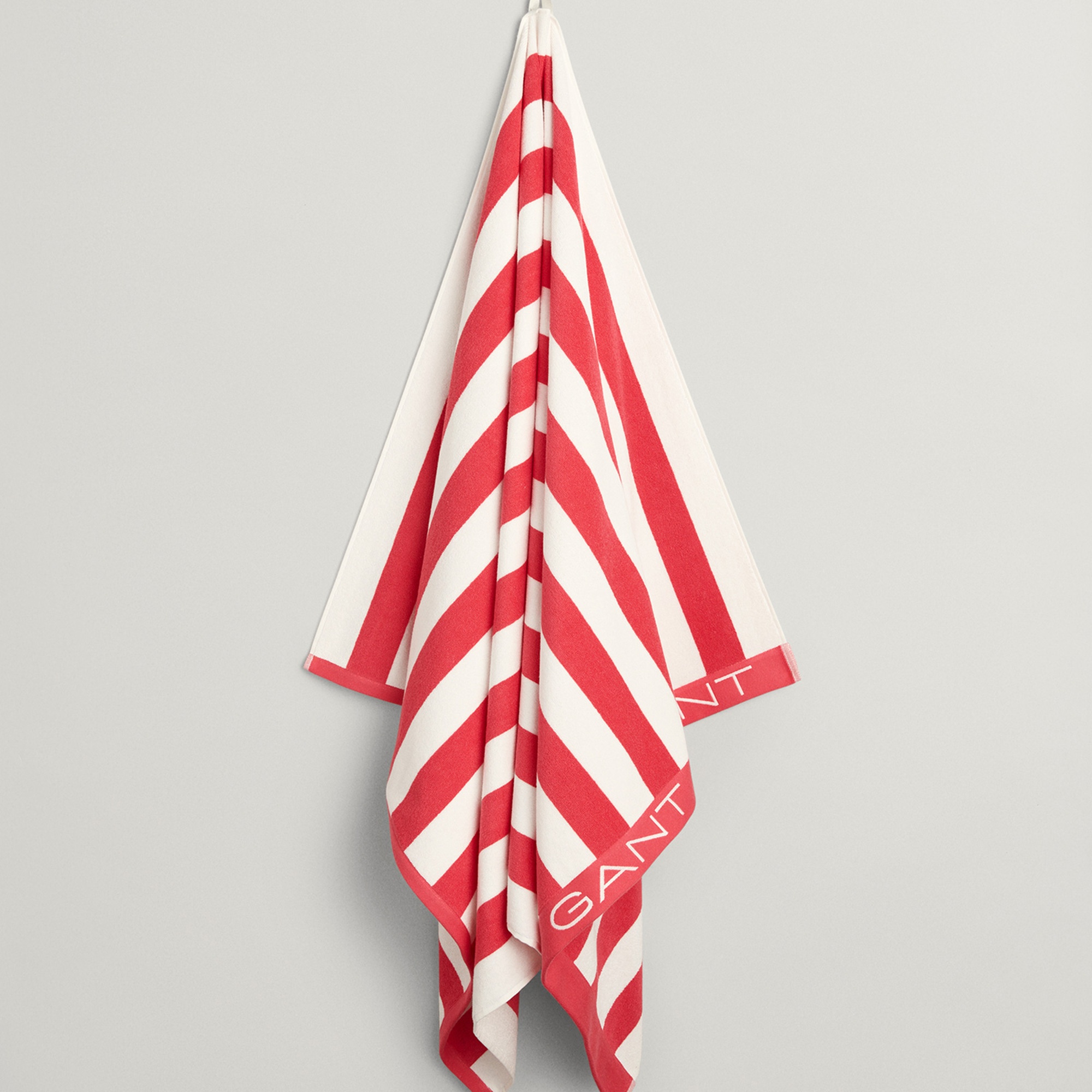 GANT Unisex Pembe Çizgili Havlu