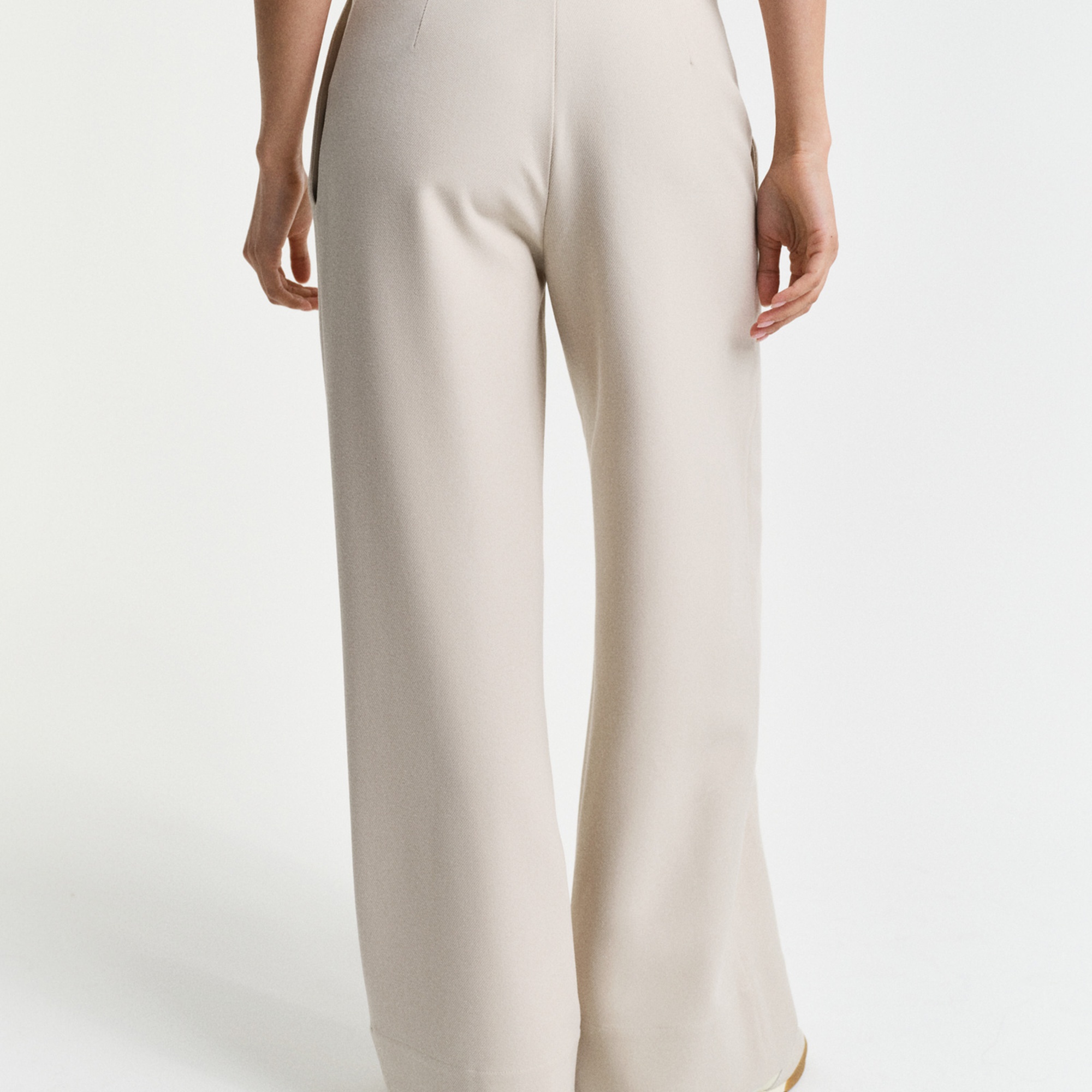 GANT Kadın Bej Straight Fit Pantolon