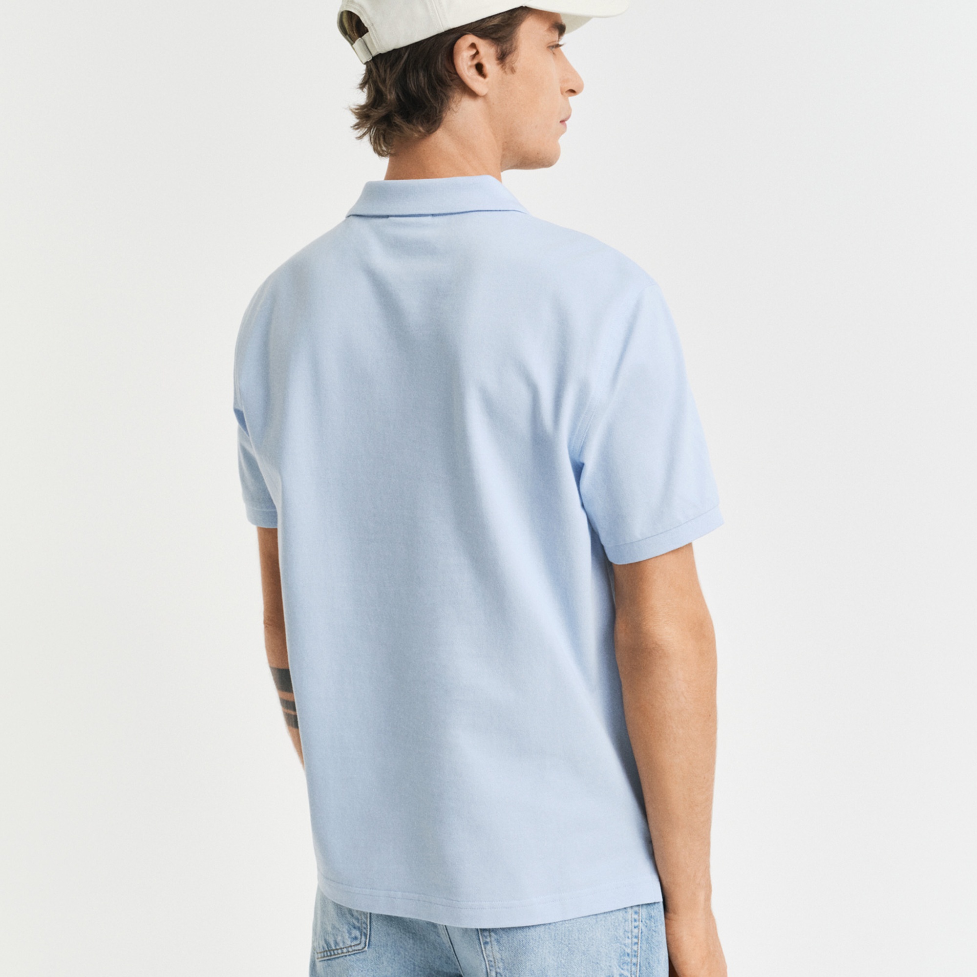 GANT Erkek Mavi Regular Fit Polo
