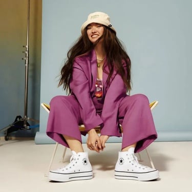 Converse Chuck Taylor All Star Lift Kadın Beyaz Günlük Ayakkabı