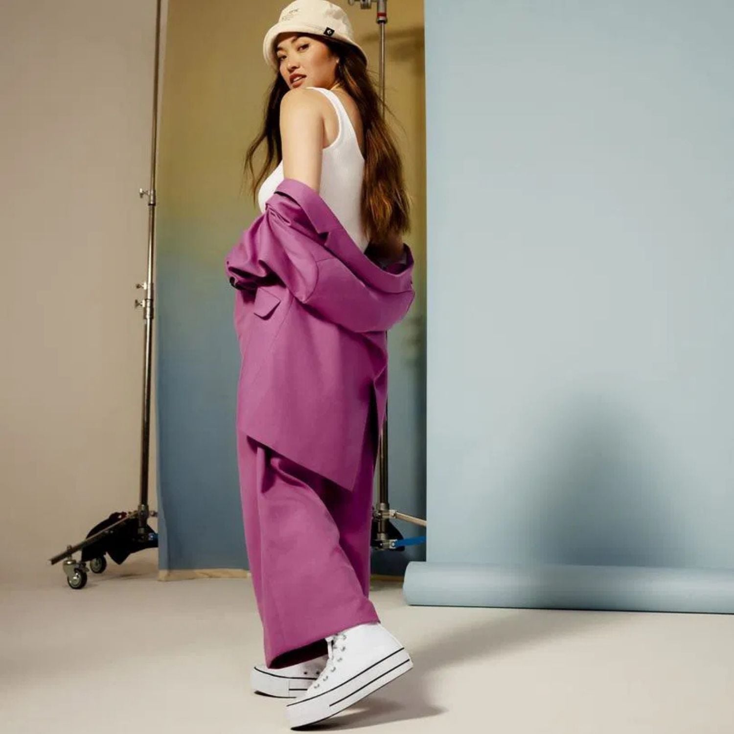 Fashfed Fashfed Converse Chuck Taylor All Star Lift Kadın Beyaz Günlük Ayakkabı FashFed'de! Beyaz - 5. görsel