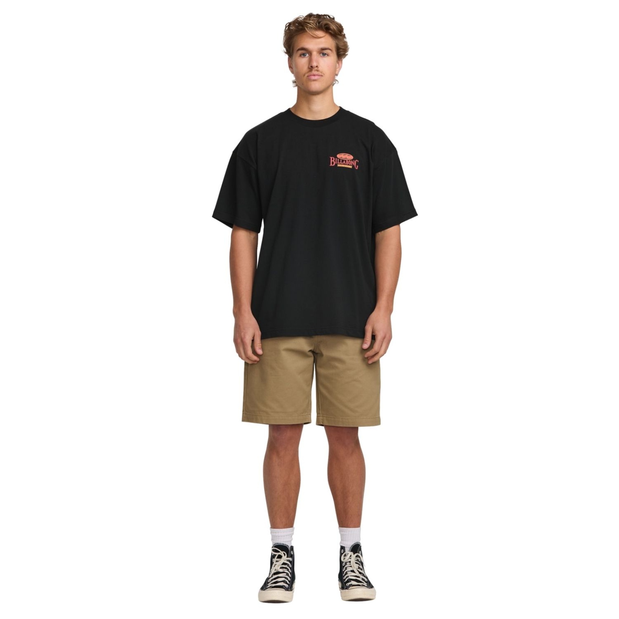 Billabong Double Spread Og Ss Erkek Siyah Tişört