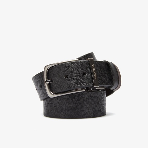  Nautica Erkek Siyah Deri Kemer