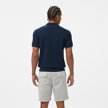  Nautica Erkek Lacivert Kısa Kollu Triko