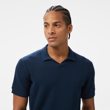  Nautica Erkek Lacivert Kısa Kollu Triko