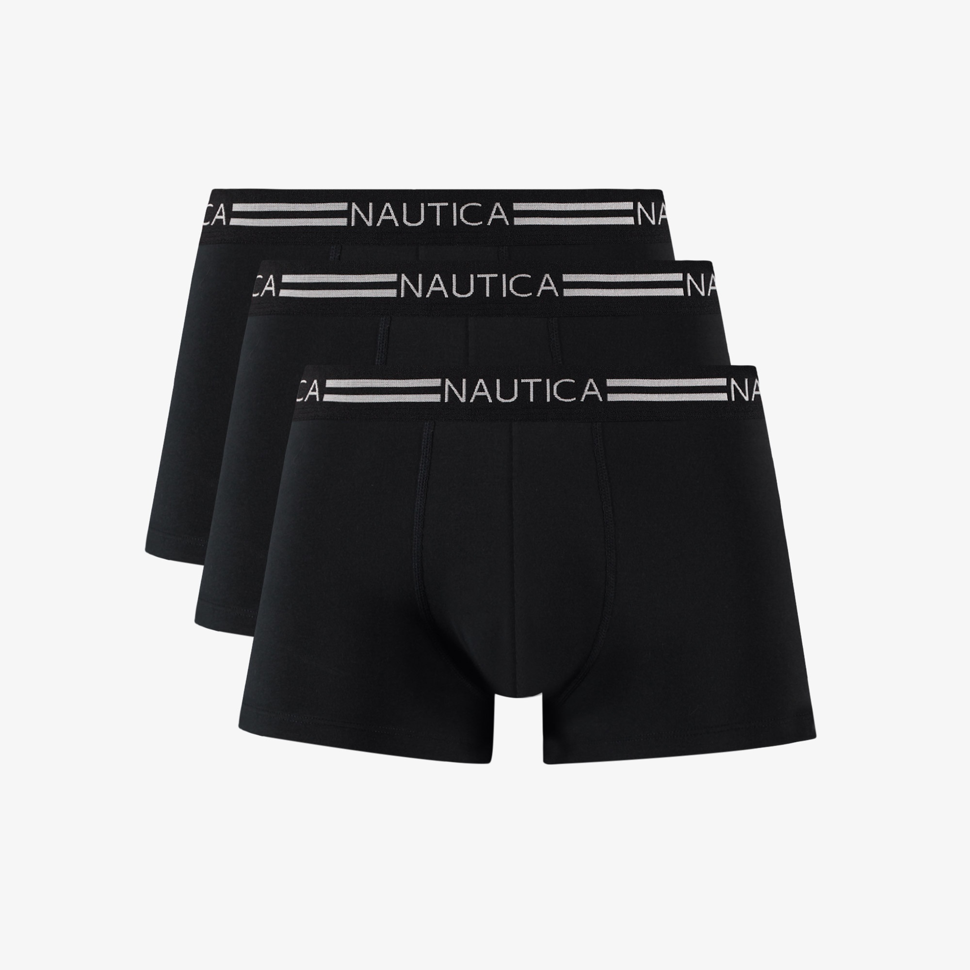 Nautica Erkek Siyah Standart Fit 3'lü Boxer