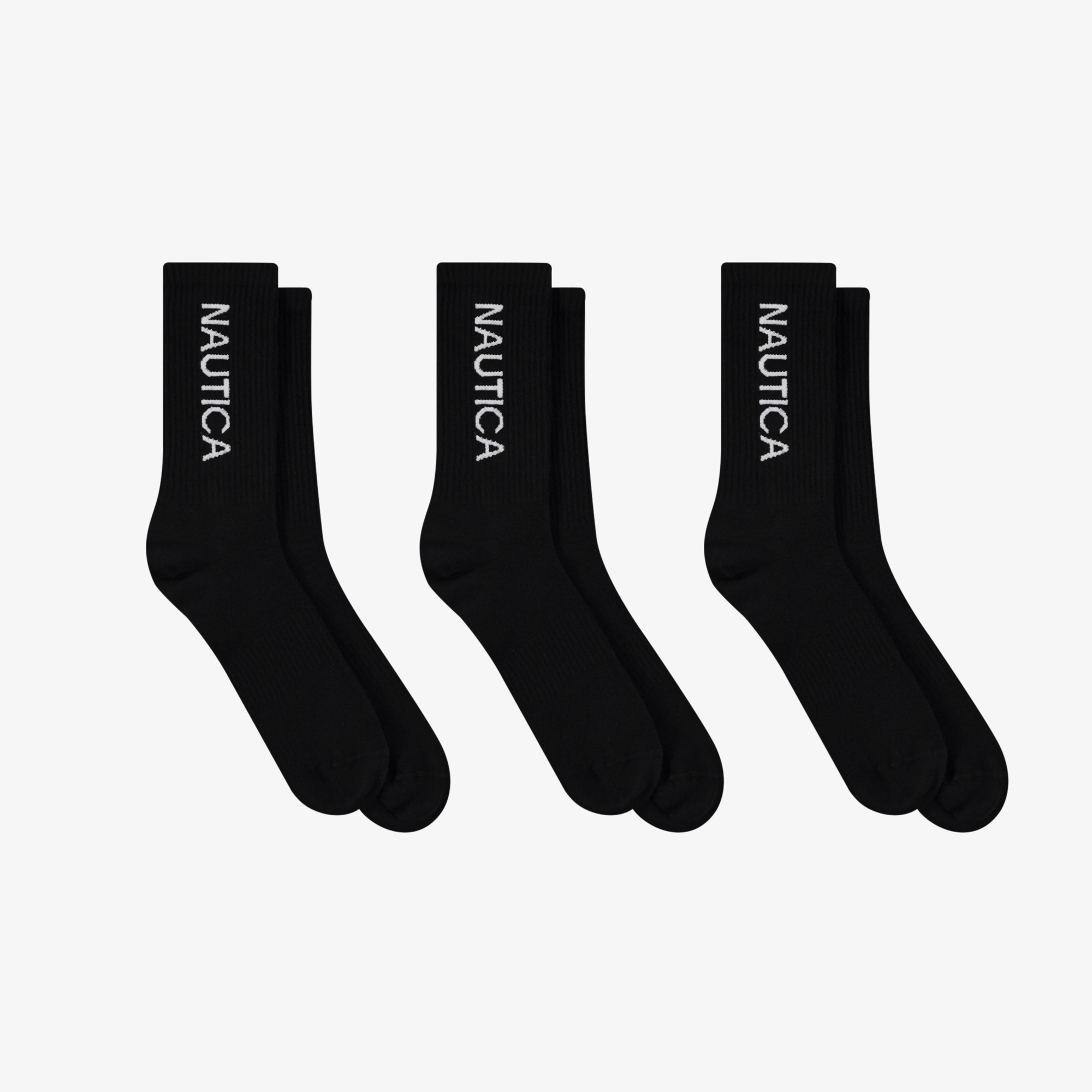 Nautica Erkek Siyah 3'lü Çorap