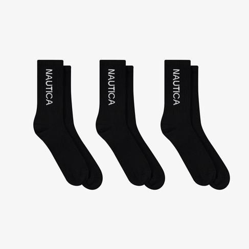  Nautica Erkek Siyah 3'lü Çorap