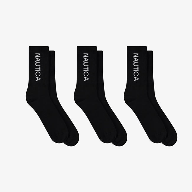  Nautica Erkek Siyah 3'lü Çorap