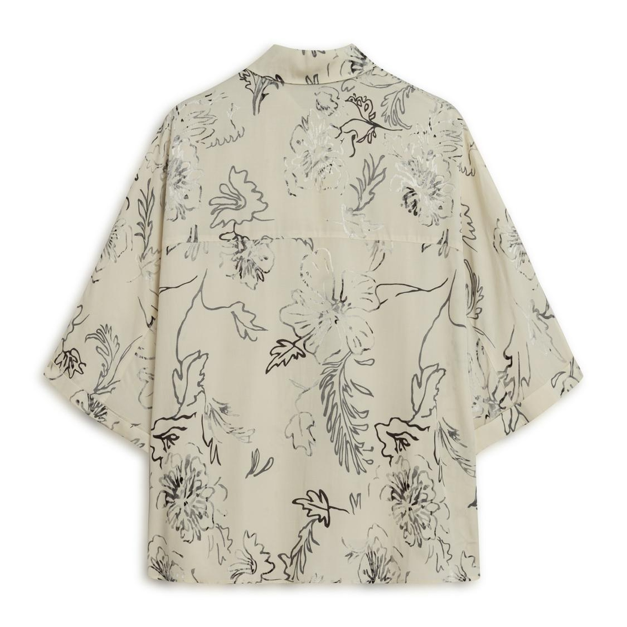 Dökümlü Desenli Gömlek