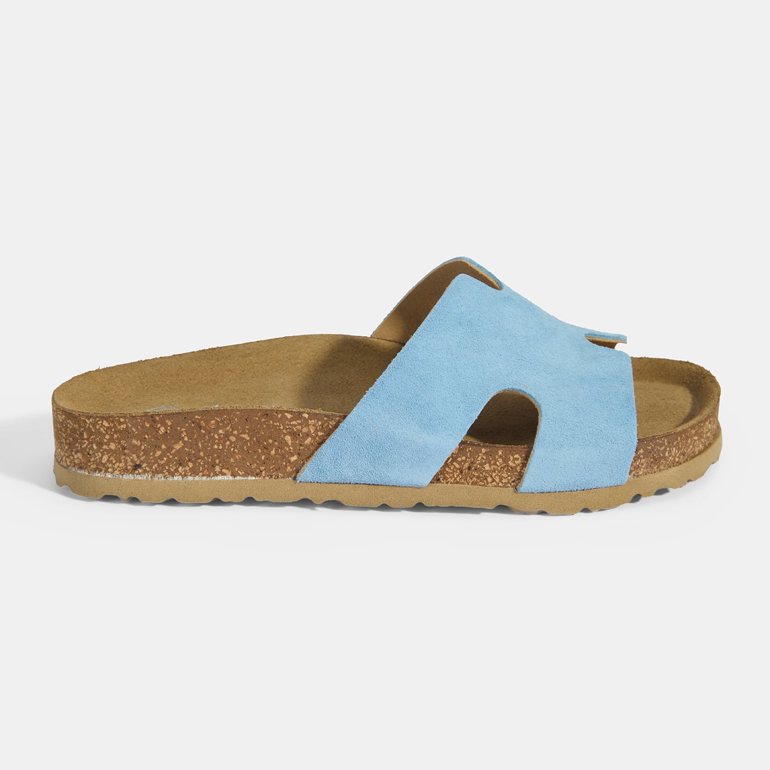  Kadın Mavi Süet Terlik