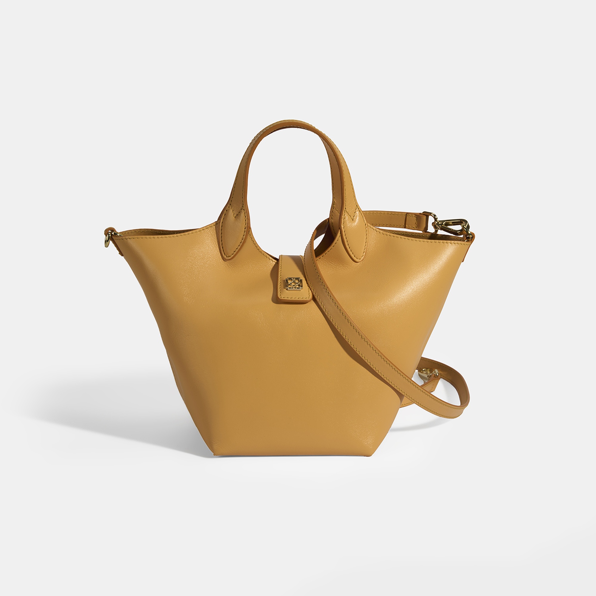 Kadın Turuncu Deri Omuz Çantası