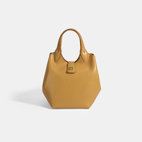  Kadın Turuncu Deri Omuz Çantası