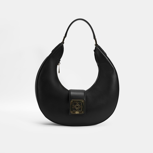  Kadın Siyah Deri Omuz Çantası