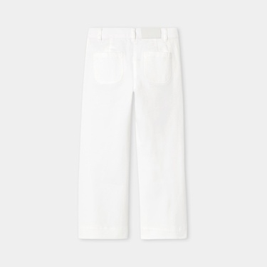  Jacadi Paris Kız Çocuk Yama Cepli Geniş Paça Pantolon