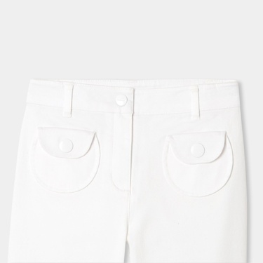  Jacadi Paris Kız Çocuk Yama Cepli Geniş Paça Pantolon