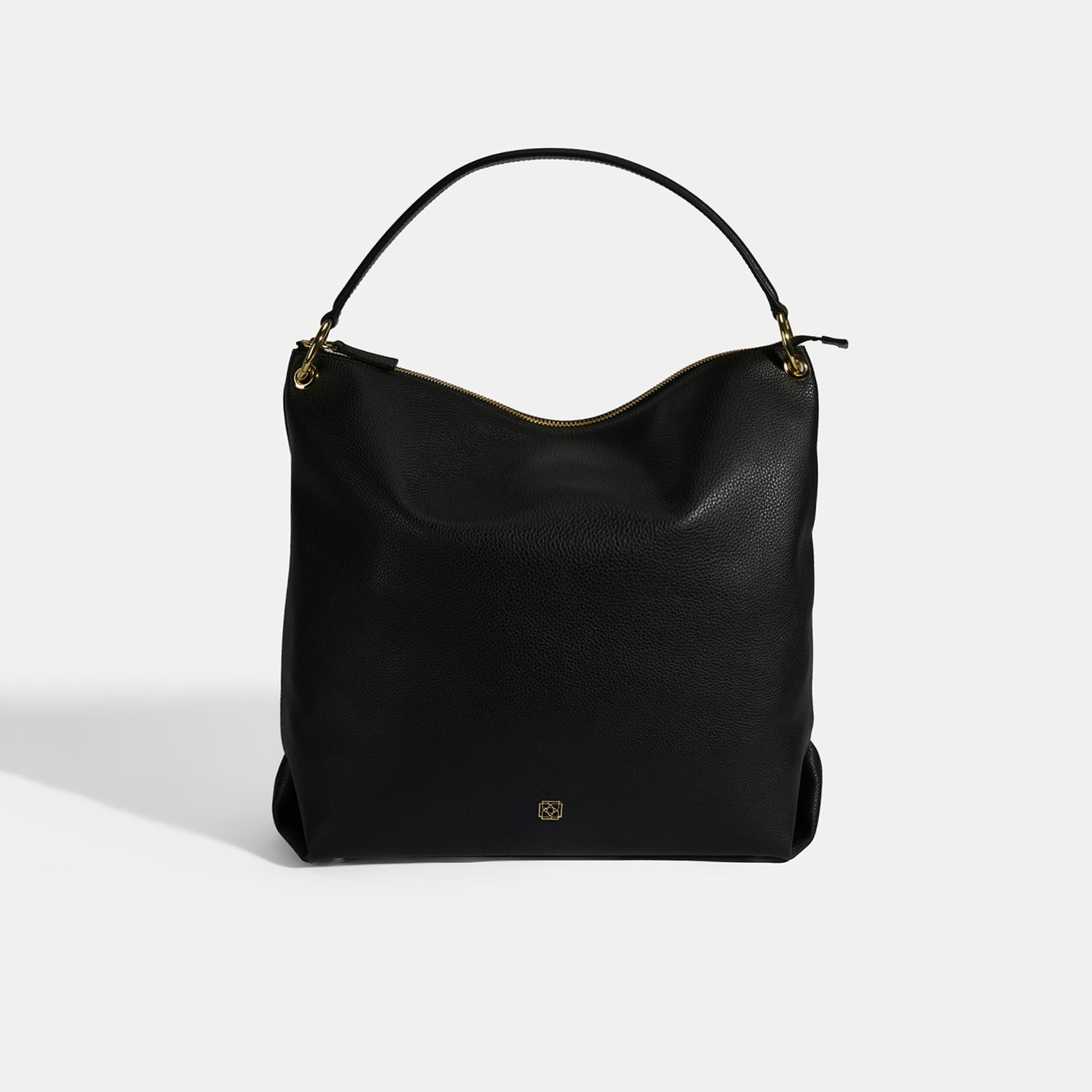 Kadın Siyah Deri Omuz Çantası