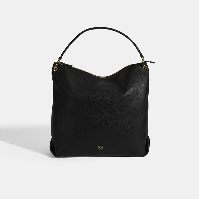  Kadın Siyah Deri Omuz Çantası