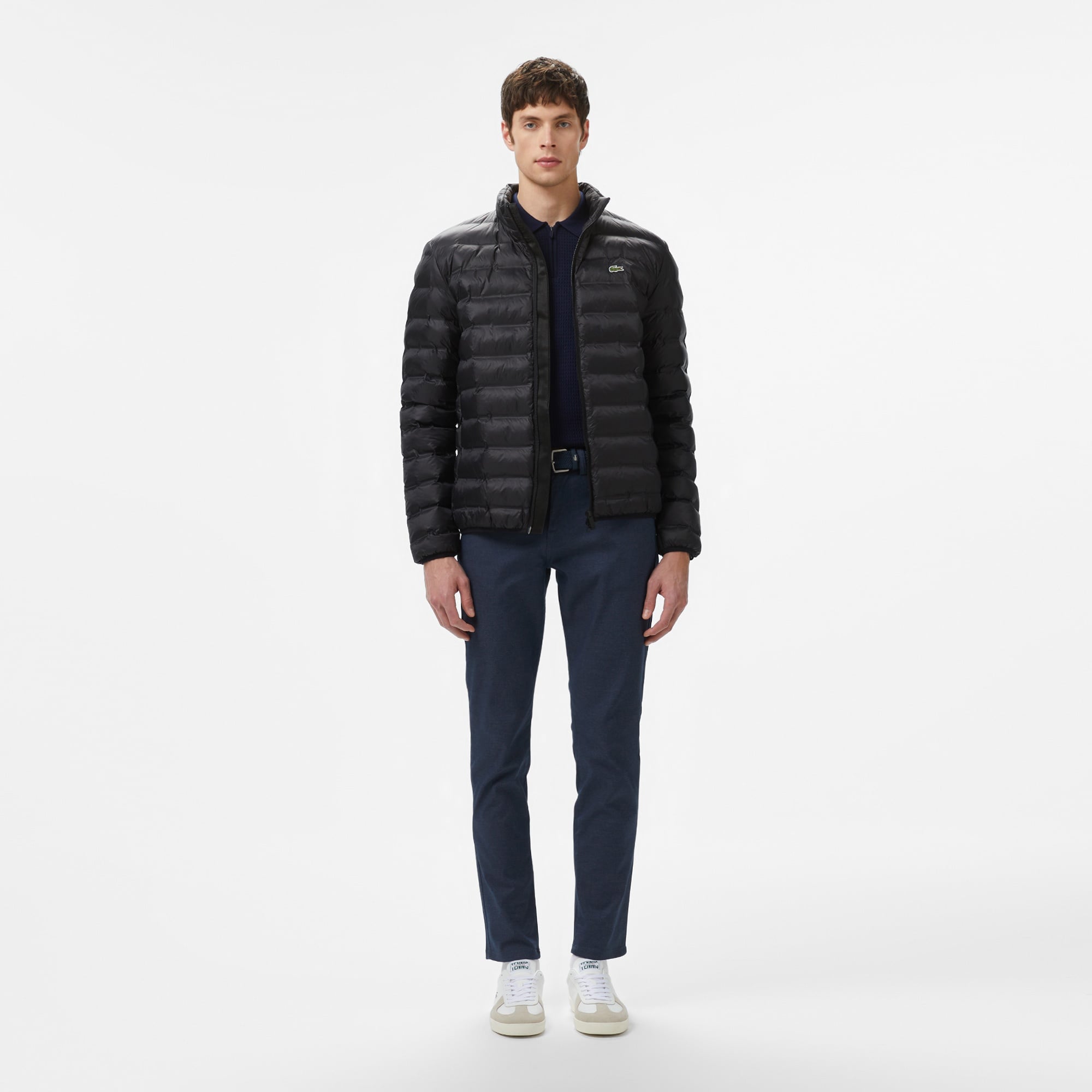 Lacoste Erkek Kapüşonlu Siyah Mont