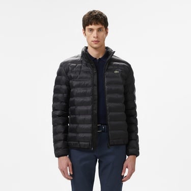  Lacoste Erkek Kapüşonlu Siyah Mont