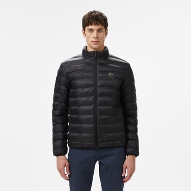  Lacoste Erkek Kapüşonlu Siyah Mont