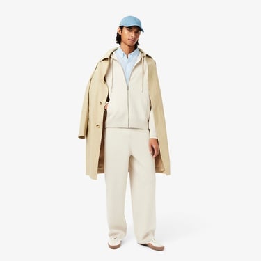  Lacoste Erkek Regular Fit Düğmeli Yaka Keten Açık Mavi Gömlek