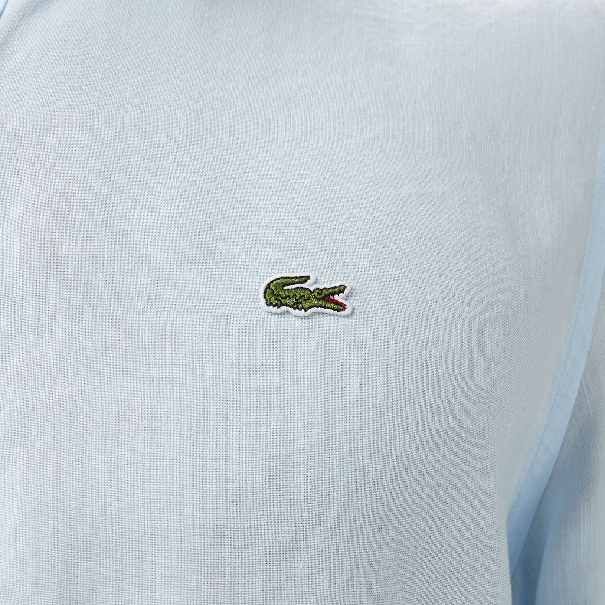 Lacoste Erkek Regular Fit Keten Açık Mavi Gömlek