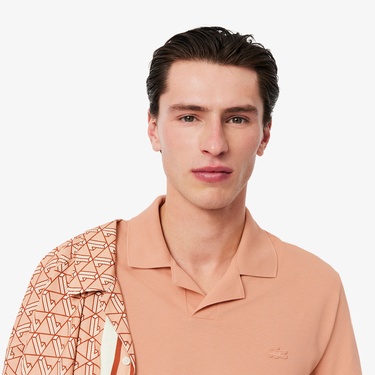  Erkek Classic Fit Pembe Paris Polo