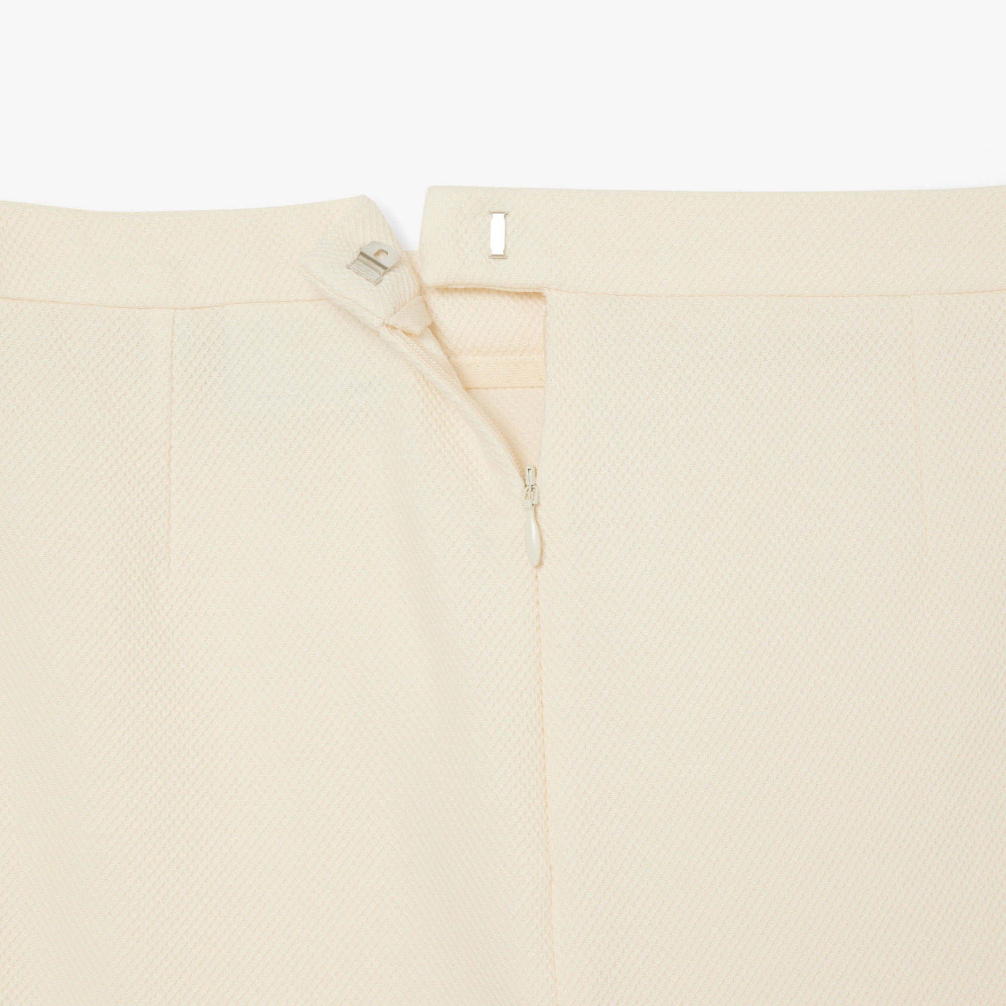 Kadın Krem Renk Bloklu Etek