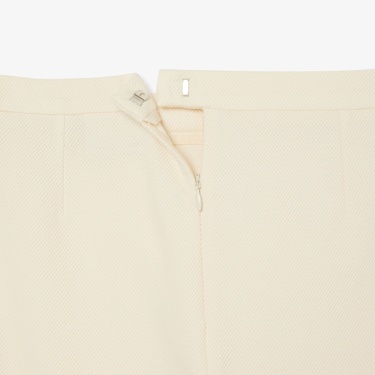  Kadın Krem Renk Bloklu Etek