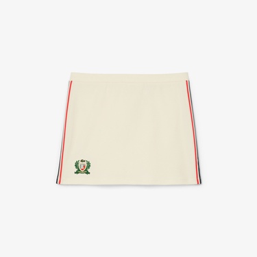  Kadın Krem Renk Bloklu Etek