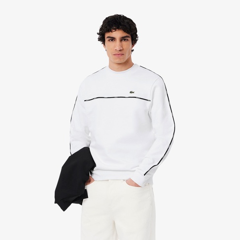  Lacoste Erkek Classic Fit Beyaz Sweatshirt
