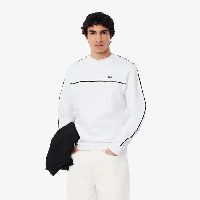  Lacoste Erkek Classic Fit Beyaz Sweatshirt