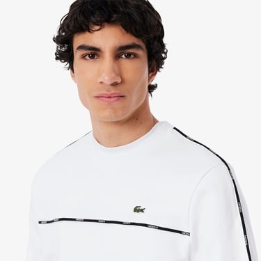  Lacoste Erkek Classic Fit Beyaz Sweatshirt
