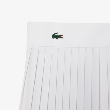  Kadın Pileli Beyaz Etek