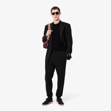  Lacoste Erkek Tapered Fit Siyah Eşofman Altı