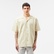 Lacoste Erkek Relaxed Fit Kısa Kollu Bej Gömlek