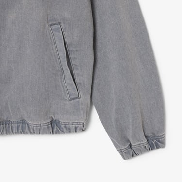  Lacoste Erkek Kapüşonlu Denim Gri Ceket