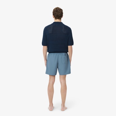  Lacoste Monochrome Erkek Mavi Mayo