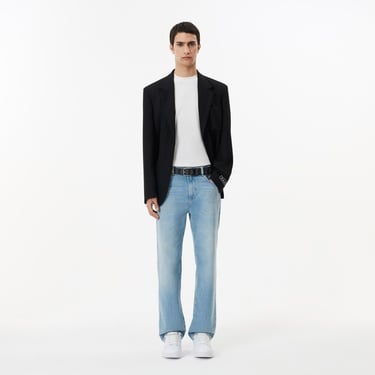  Lacoste The Blend Erkek Monogram Siyah Kemer