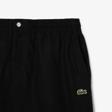  Erkek Relaxed Fit Fermuarlı Siyah Şort