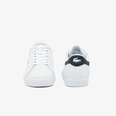  Lacoste Powercourt Erkek Beyaz Sneaker