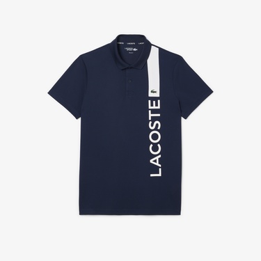  Lacoste Sport Erkek Regular Fit Baskılı Lacivert Polo