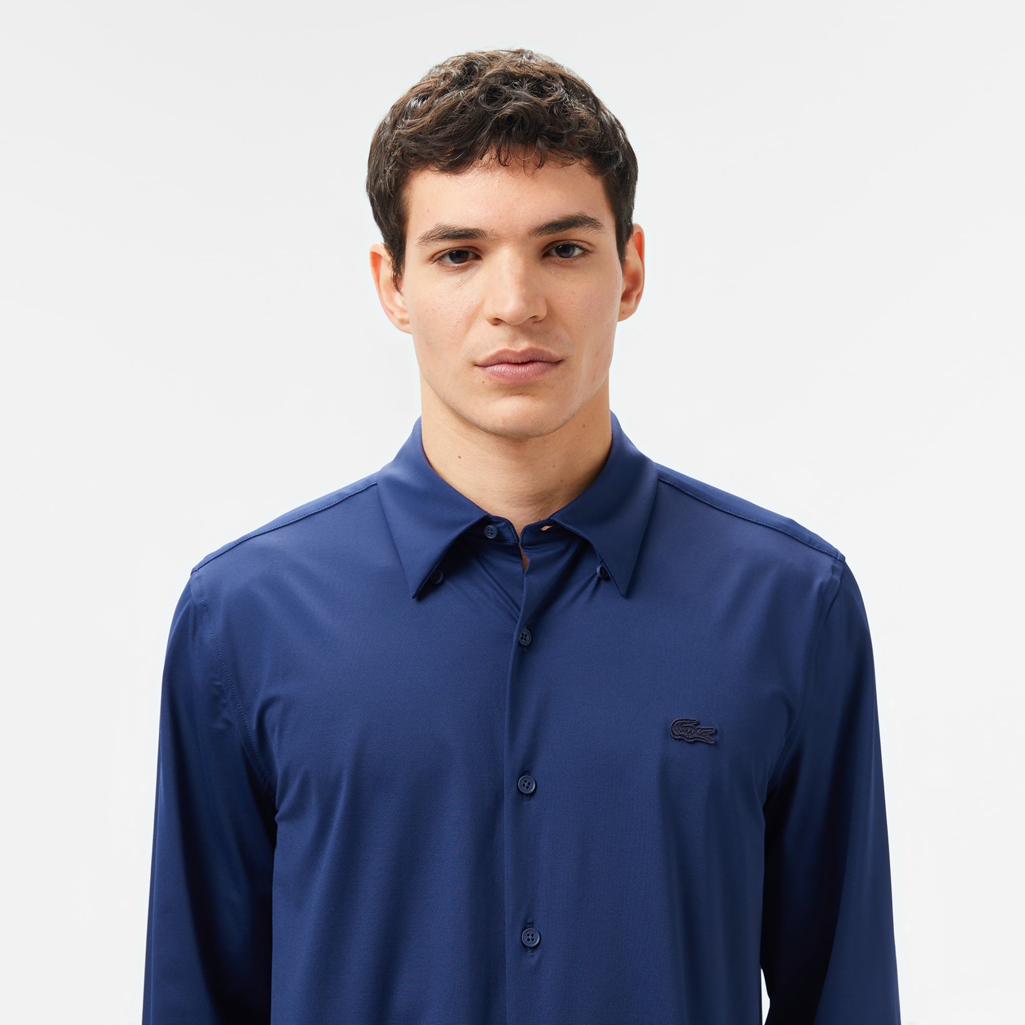 Lacoste Erkek Slim Fit Lacivert Gömlek