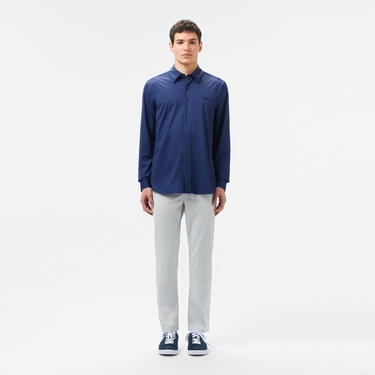  Lacoste Erkek Slim Fit Lacivert Gömlek
