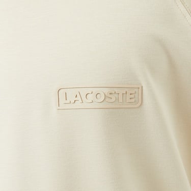  Lacoste Erkek Oversize Fit Bisiklet Yaka Bej T-Shirt